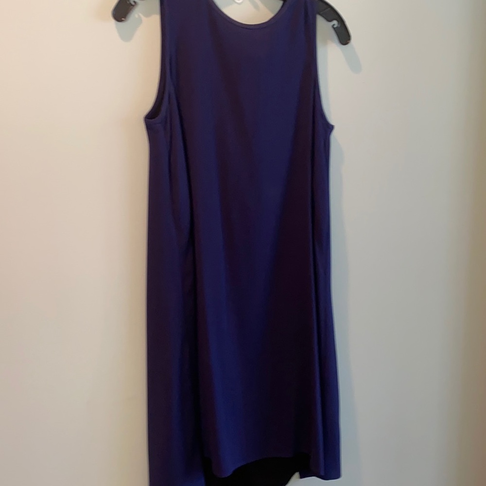 Navy blue shift dress